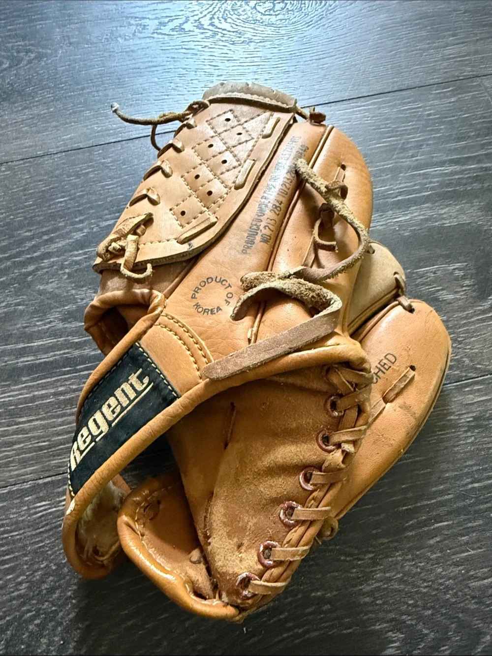 Kids' Tan Leather Baseball Glove